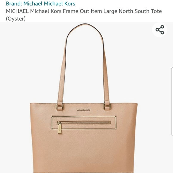 Michael Kors Frame Out Large North South Tote - Picture 1 of 6